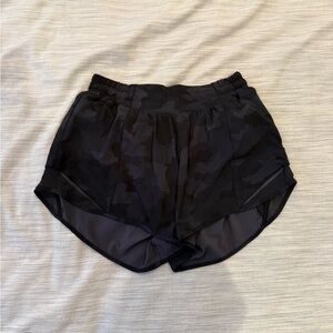 Women's Black Camouflage Shorts